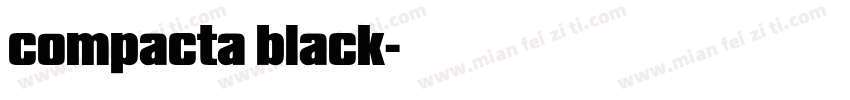 compacta black字体转换